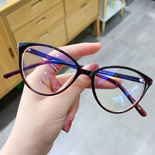 Load image into Gallery viewer, Anti Blue Light Glasses Women Vintage Transparent Cat Eye Computer Eyeglasses Frame Blocking Glasses Optical Spectacle Eyewear