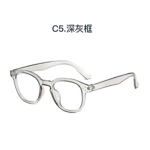 Anti Blue Light Glasses Women Vintage Trending Office Stripe Men Eyeglasses Frame Round Computer Glasses Frame Black Spectacle