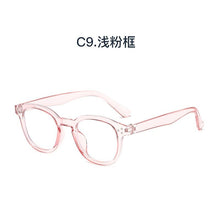 Load image into Gallery viewer, Anti Blue Light Glasses Women Vintage Trending Office Stripe Men Eyeglasses Frame Round Computer Glasses Frame Black Spectacle