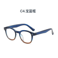 Load image into Gallery viewer, Anti Blue Light Glasses Women Vintage Trending Office Stripe Men Eyeglasses Frame Round Computer Glasses Frame Black Spectacle