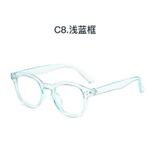 Load image into Gallery viewer, Anti Blue Light Glasses Women Vintage Trending Office Stripe Men Eyeglasses Frame Round Computer Glasses Frame Black Spectacle