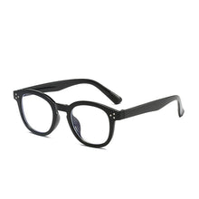 Load image into Gallery viewer, Anti Blue Light Glasses Women Vintage Trending Office Stripe Men Eyeglasses Frame Round Computer Glasses Frame Black Spectacle
