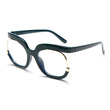 Load image into Gallery viewer, Anti Blue Light Half Frame Round Glasses Women Brand Designer Optical Transparent Prescription Glasses Metal Frame