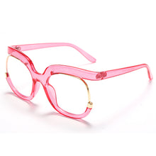 Load image into Gallery viewer, Anti Blue Light Half Frame Round Glasses Women Brand Designer Optical Transparent Prescription Glasses Metal Frame