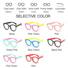 Load image into Gallery viewer, Anti Blue Light Kids Glasses Boys Girls Optical Frame Computer Gaming Glasses Unbreakable Soft Flexible Children Eyeglasses