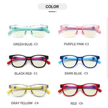 Carica l&#39;immagine nel visualizzatore di Gallery, Anti-Blue Light Kids Glasses Optical Frame Children Boys Girls Computer Transparent Blocking Anti Reflective Glasses 8509