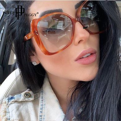 Anti Blue Light Oversize Optical Glasses Women Colorful Transparent Lens Frames Eyewear Frames Square Sunglasses Shades UV400