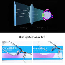 Load image into Gallery viewer, Anti Blue Light Reading Glasses Diopter +1.0 1.5 2.0 2.5 3.0 3.5 4.0 Trend Portable Presbyopia Eyeglasses Business Frame