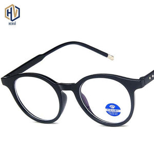 Anti Blue Light Round Men Glasses Frame Women Retro Metal Rice Nail Leopard Optics Spectacles Frames Prescription Eyeglasses