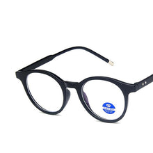 Load image into Gallery viewer, Anti Blue Light Round Men Glasses Frame Women Retro Metal Rice Nail Leopard Optics Spectacles Frames Prescription Eyeglasses