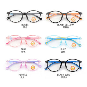Anti Blue Light Silicon Children's Eye Glasses Soft Flexible Spectacle Light Chilld Optical Frame Antiskid Boys Girls Eyeglasses
