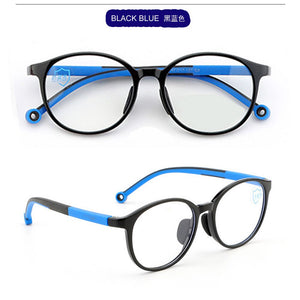 Anti Blue Light Silicon Children's Eye Glasses Soft Flexible Spectacle Light Chilld Optical Frame Antiskid Boys Girls Eyeglasses
