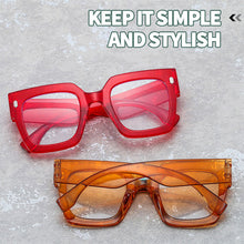 Carica l&#39;immagine nel visualizzatore di Gallery, Anti-Blue Light Square Sunglasses Big Frame Myopia Red Leopard Eyewear Glasses Optical Eyeglasses Computer Reading Sunglasses