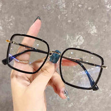 Load image into Gallery viewer, Anti Blue Light Square Women Glasses Frames Retro Metal Big Glasses Frame  Female Flat Mirror AG01