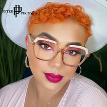 Load image into Gallery viewer, Anti Blue Light Transparent Women Optical Polygon Glasses Frame Computer Bluelight Blocking Glasses Prescription Eyewear