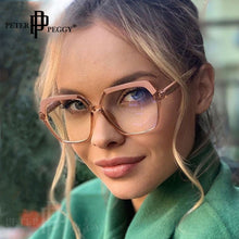 Load image into Gallery viewer, Anti Blue Light Transparent Women Optical Polygon Glasses Frame Computer Bluelight Blocking Glasses Prescription Eyewear