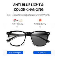 Load image into Gallery viewer, Anti Blue Ray Computer Gaming Photochromic Glasses Anti UV Blue Light Stop Blocking Smart Phone Transparent Eyewears Accessories