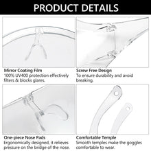 Carica l&#39;immagine nel visualizzatore di Gallery, Anti-Fog Goggles Sunglasses Visor UV Protective Full Face Cover Daily Entertainment Eyewear