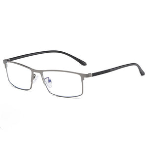 Anti-Radiation Blue Light Eyewear Metal Frame Glasses Men Style Full Rim Rectangle Spectacles Optical Eyeglasses