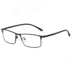 Anti-Radiation Blue Light Eyewear Metal Frame Glasses Men Style Full Rim Rectangle Spectacles Optical Eyeglasses