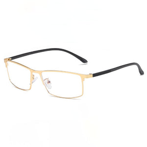 Anti-Radiation Blue Light Eyewear Metal Frame Glasses Men Style Full Rim Rectangle Spectacles Optical Eyeglasses