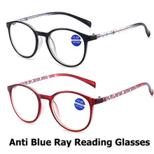 Load image into Gallery viewer, Anti Radiation Reading Glasses For Women Female Oval Spectacles For Reading With Grade Lady Reading Reader Spec Anti Blue Ray
