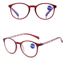 Load image into Gallery viewer, Anti Radiation Reading Glasses For Women Female Oval Spectacles For Reading With Grade Lady Reading Reader Spec Anti Blue Ray