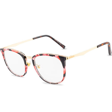 Anti-blue Glasses Womenultra Light Retro Eyeglasses Round Frame Eye Hipster Simplicity