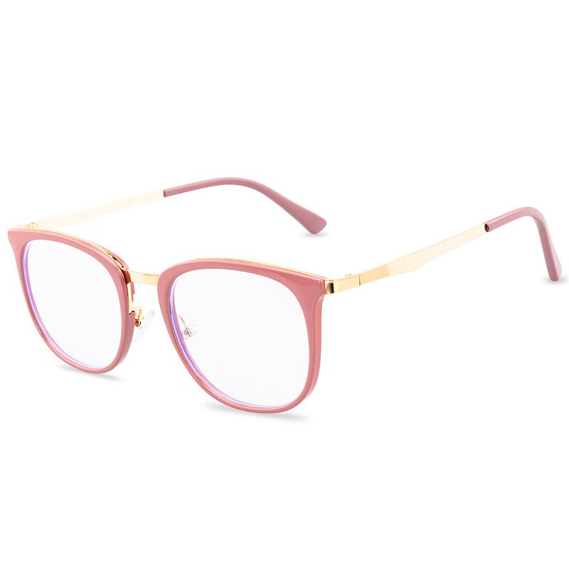 Anti-blue Glasses Womenultra Light Retro Eyeglasses Round Frame Eye Hipster Simplicity