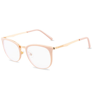 Anti-blue Glasses Womenultra Light Retro Eyeglasses Round Frame Eye Hipster Simplicity