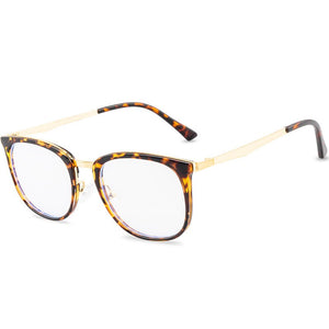 Anti-blue Glasses Womenultra Light Retro Eyeglasses Round Frame Eye Hipster Simplicity
