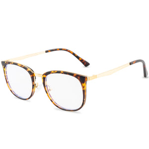 Anti-blue Glasses Womenultra Light Retro Eyeglasses Round Frame Eye Hipster Simplicity