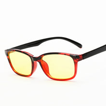 Load image into Gallery viewer, Anti-blue Light Anti-radiation Glasses Blue Film Round Glasses To Protect Eyes Square Frame No Degree Flat Mirror