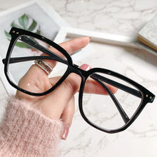 Load image into Gallery viewer, Anti-blue Light Anti-radiation Glasses Blue Film Round Glasses To Protect Eyes Square Frame No Degree Flat Mirror