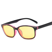 Load image into Gallery viewer, Anti-blue Light Anti-radiation Glasses Blue Film Round Glasses To Protect Eyes Square Frame No Degree Flat Mirror