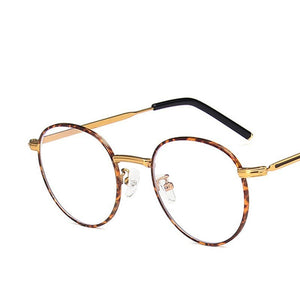 Anti-blue Light Eyeglasses Metal Frame Round Women Vintage Optics Glasses Men Myopia Computer Eye Glasses 2023