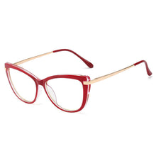 Load image into Gallery viewer, Anti-blue Light Cat Eye Glasses Frames Women Optical Eyewear Computer EyeGlasses 45366