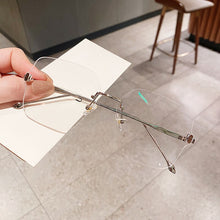 Load image into Gallery viewer, Anti-blue Light Frameless Cut-edge Unisex Glasses Metal Frame Protects Eyes Women Man protect eyes Reading Glasses