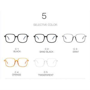 Anti-blue Light Glasses Square Glasses Frame  Myopia Glasses Designer Optical Frames Clear Lens Glasses  Accessories
