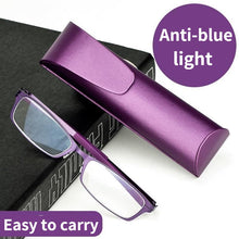 Load image into Gallery viewer, Anti-blue Light High-end Reading Glasses Portable Ultra-light Metal Reading Glasses for Men and Women +100 To +400