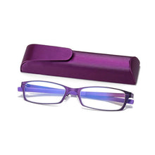 Load image into Gallery viewer, Anti-blue Light High-end Reading Glasses Portable Ultra-light Metal Reading Glasses for Men and Women +100 To +400