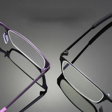 Load image into Gallery viewer, Anti-blue Light High-end Reading Glasses Portable Ultra-light Metal Reading Glasses for Men and Women +100 To +400