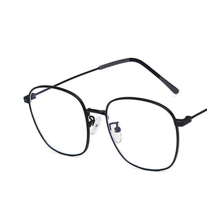 Anti-blue Light Men Computer Eyeglasses Square Metal Glasses Frame Classic Women Myopia Optics Eye Glasses 2023