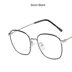 Anti-blue Light Men Computer Eyeglasses Square Metal Glasses Frame Classic Women Myopia Optics Eye Glasses 2023