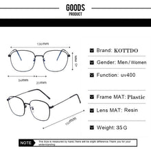 Load image into Gallery viewer, Anti-blue Light Men Computer Eyeglasses Square Metal Glasses Frame Classic Women Myopia Optics Eye Glasses 2023