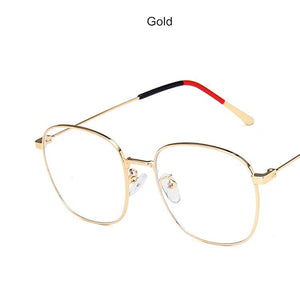 Anti-blue Light Men Computer Eyeglasses Square Metal Glasses Frame Classic Women Myopia Optics Eye Glasses 2023