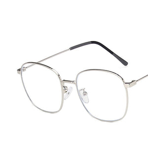 Anti-blue Light Men Computer Eyeglasses Square Metal Glasses Frame Classic Women Myopia Optics Eye Glasses 2023