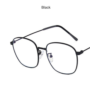 Anti-blue Light Men Computer Eyeglasses Square Metal Glasses Frame Classic Women Myopia Optics Eye Glasses 2023