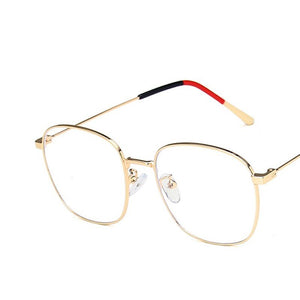 Anti-blue Light Men Computer Eyeglasses Square Metal Glasses Frame Classic Women Myopia Optics Eye Glasses 2023