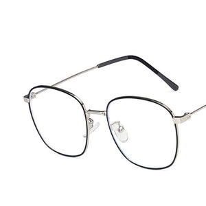 Anti-blue Light Men Computer Eyeglasses Square Metal Glasses Frame Classic Women Myopia Optics Eye Glasses 2023
